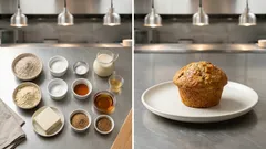 油なしでもふんわり：そば粉×大豆粉×豆腐のヘルシーマフィン（甘さ控えめ）