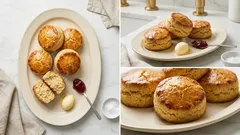 おから×米粉で小麦なし：甘くない塩味スコーンを混ぜて焼くだけ