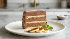 オーブン不要、混ぜて重ねて冷凍するだけ：フローズン・カルター・フント（バナナ×ココア）